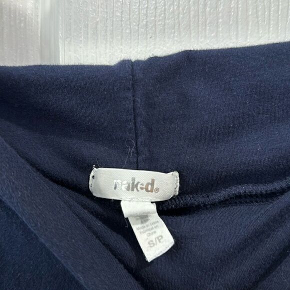 NAKED WARDROBE FOLDOVER PANTS. NAVY BLUE - Picture 6 of 6
